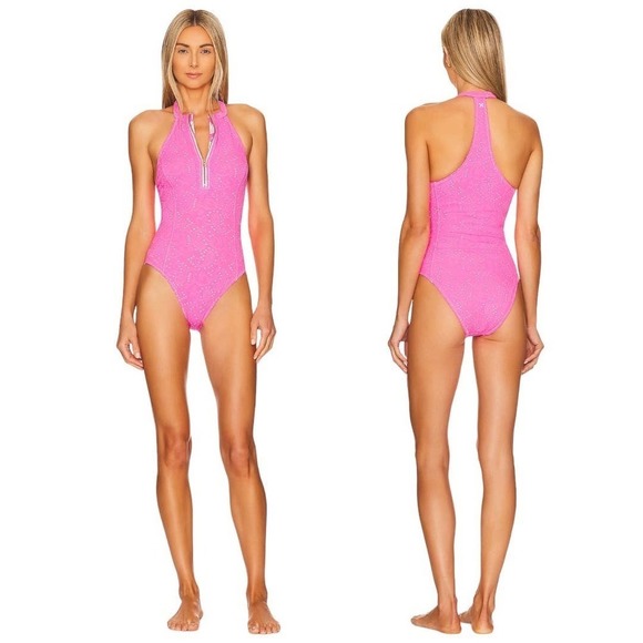 LoveShackFancy Pink One Piece Swimsuit - Picture 4 of 16